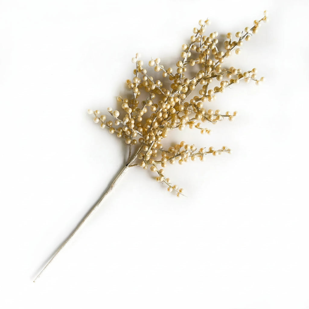 Gold decorative branch on a white background with product code PHDXMA240339.
