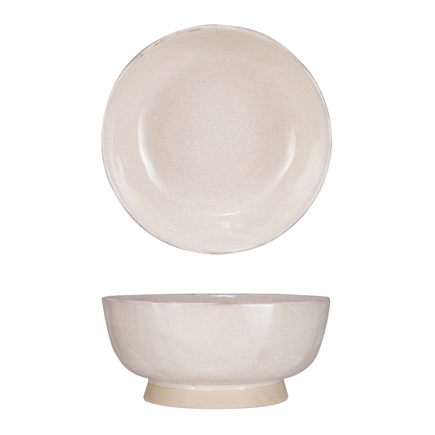 Stoneware Footed Bowl (Each One Will Vary)