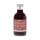 Bottle of Rosemary Pom Spritz cocktail mixer on a white background