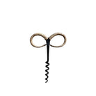 Corkscrew with woven handle on a white background
