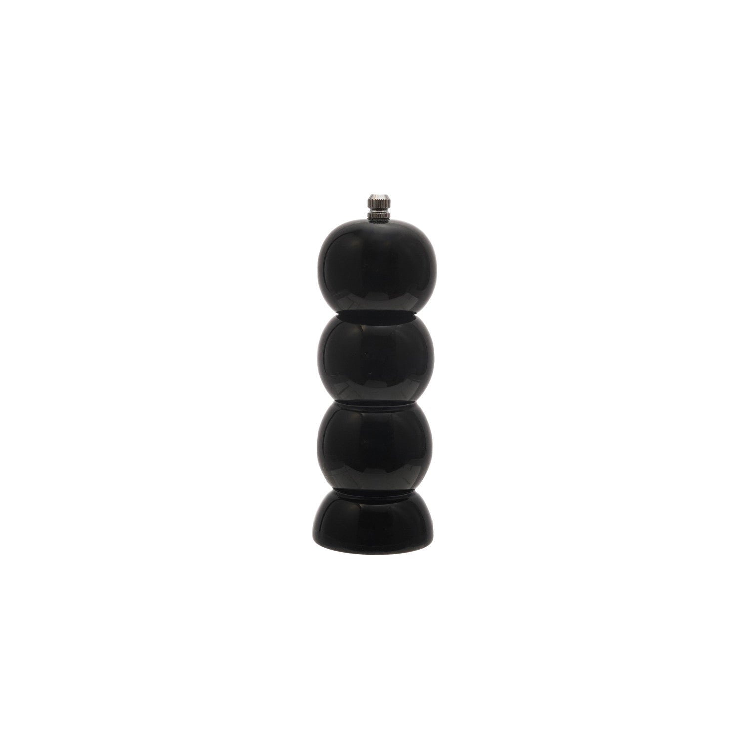 Rubberwood Salt/Pepper Mill, Black