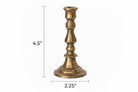 Bronze candle holder on a white background