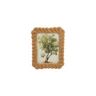 7"W x 9"H Resin Rope Photo Frame, Gold Finish (Holds 5" x 7" Photo)